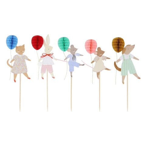 Meri Meri - Ozdobne Toppery Na Tort Animal Friends