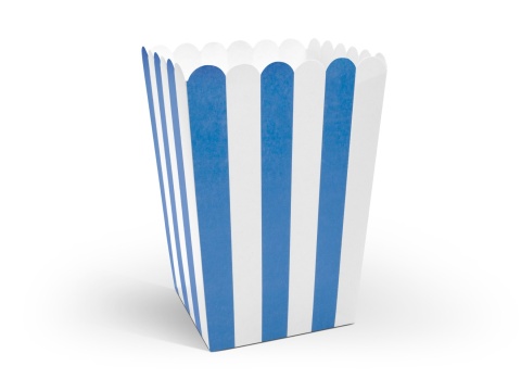 Pudełka na popcorn, 7,5 x 7,5 x 12,5 cm: 1op./6szt.