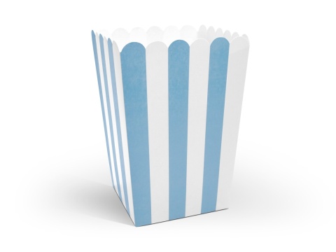 Pudełka na popcorn, 7,5 x 7,5 x 12,5 cm: 1op./6szt.